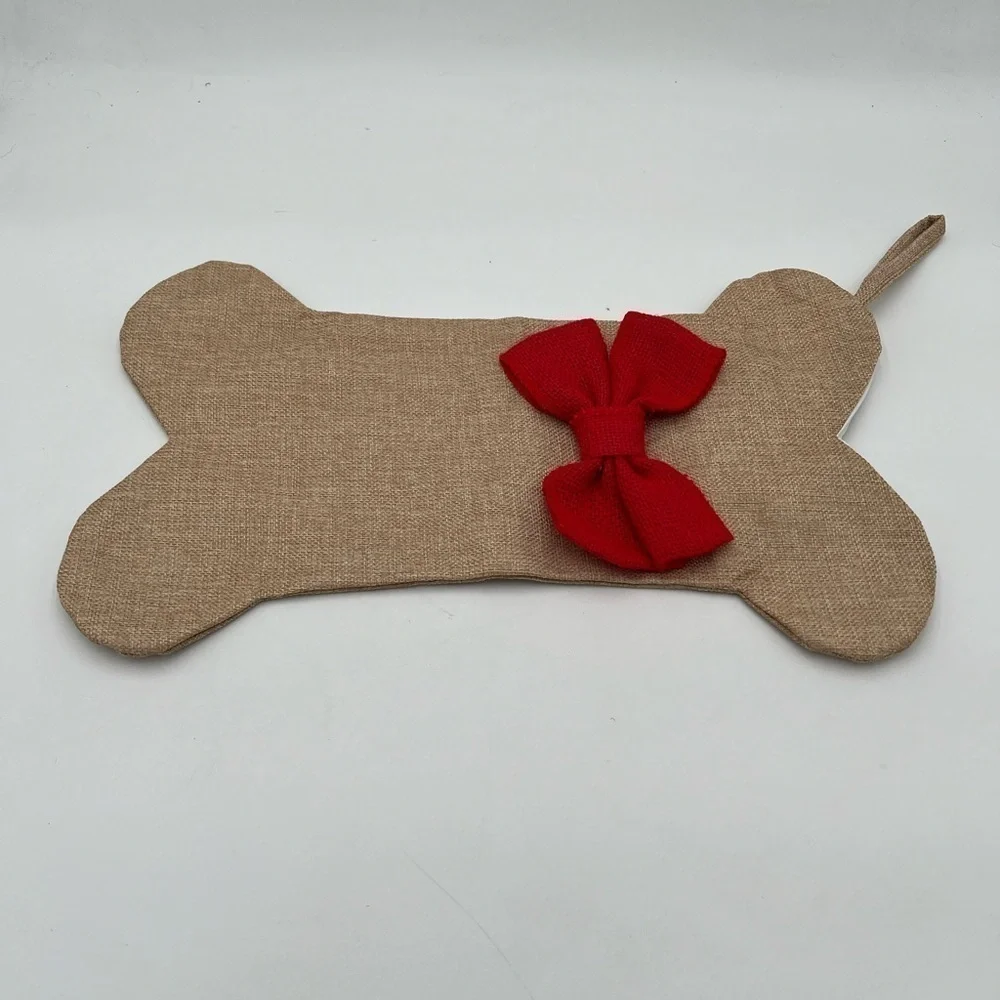 Bones Christmas Stocking - Vintage Plaid Decor